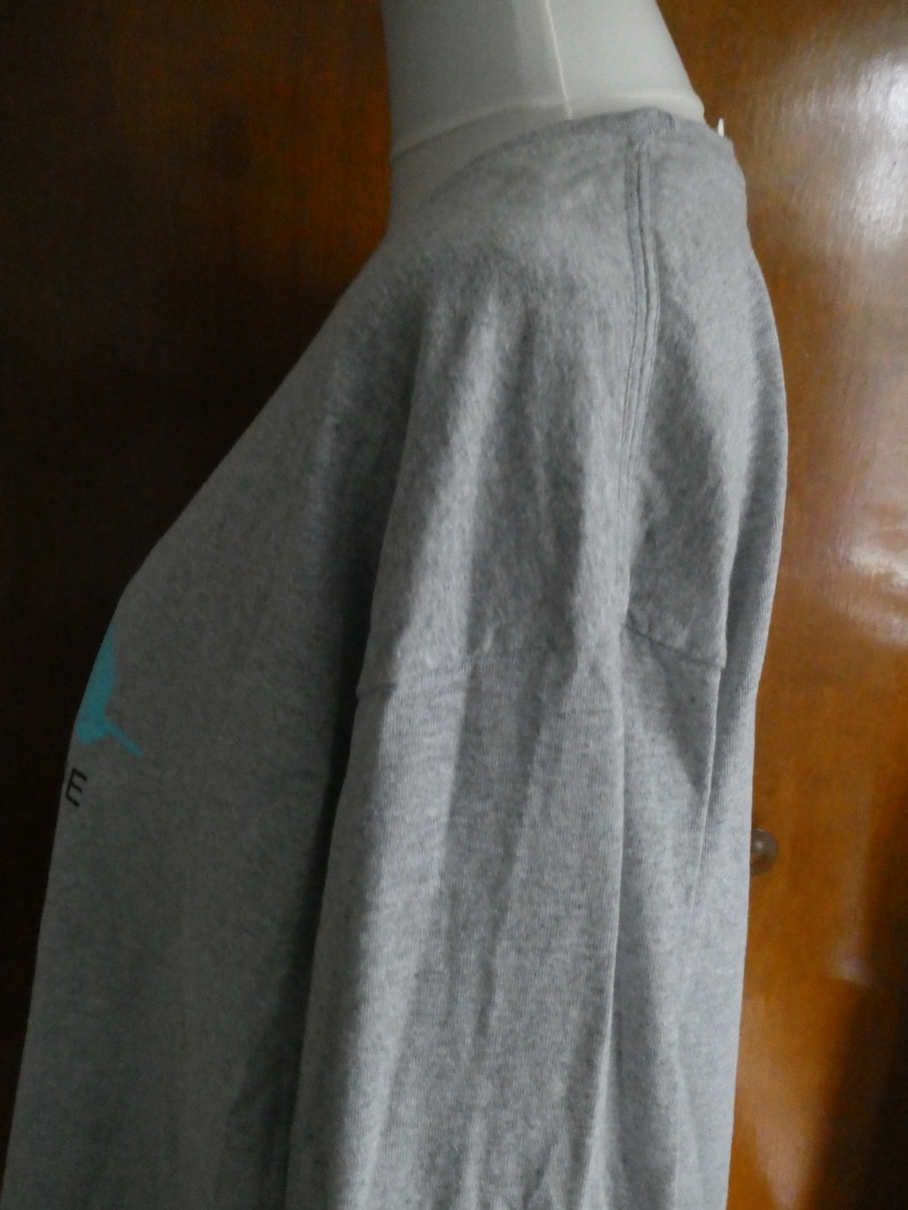 Gildan Ultra Cotton Unisex XL Real Dog Rescue Gray Long Sleeve Graphic T-Shirt