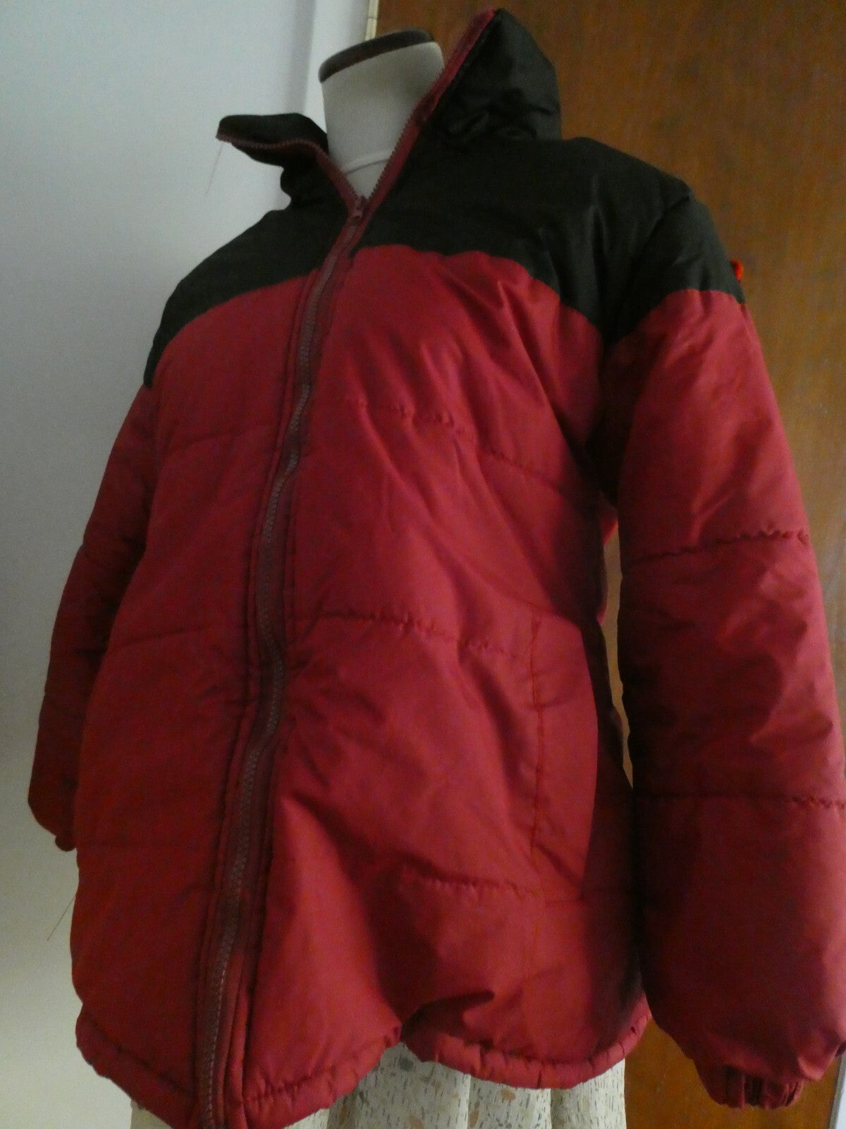 JUST Women’s Jacket Coat Red/Black Removable Hooded Size Small