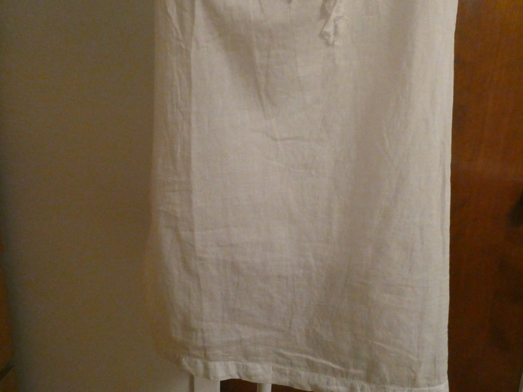 Calvin Klein Jeans Women White Embellished Ruffle Top WF11H07 Short Sleeve M