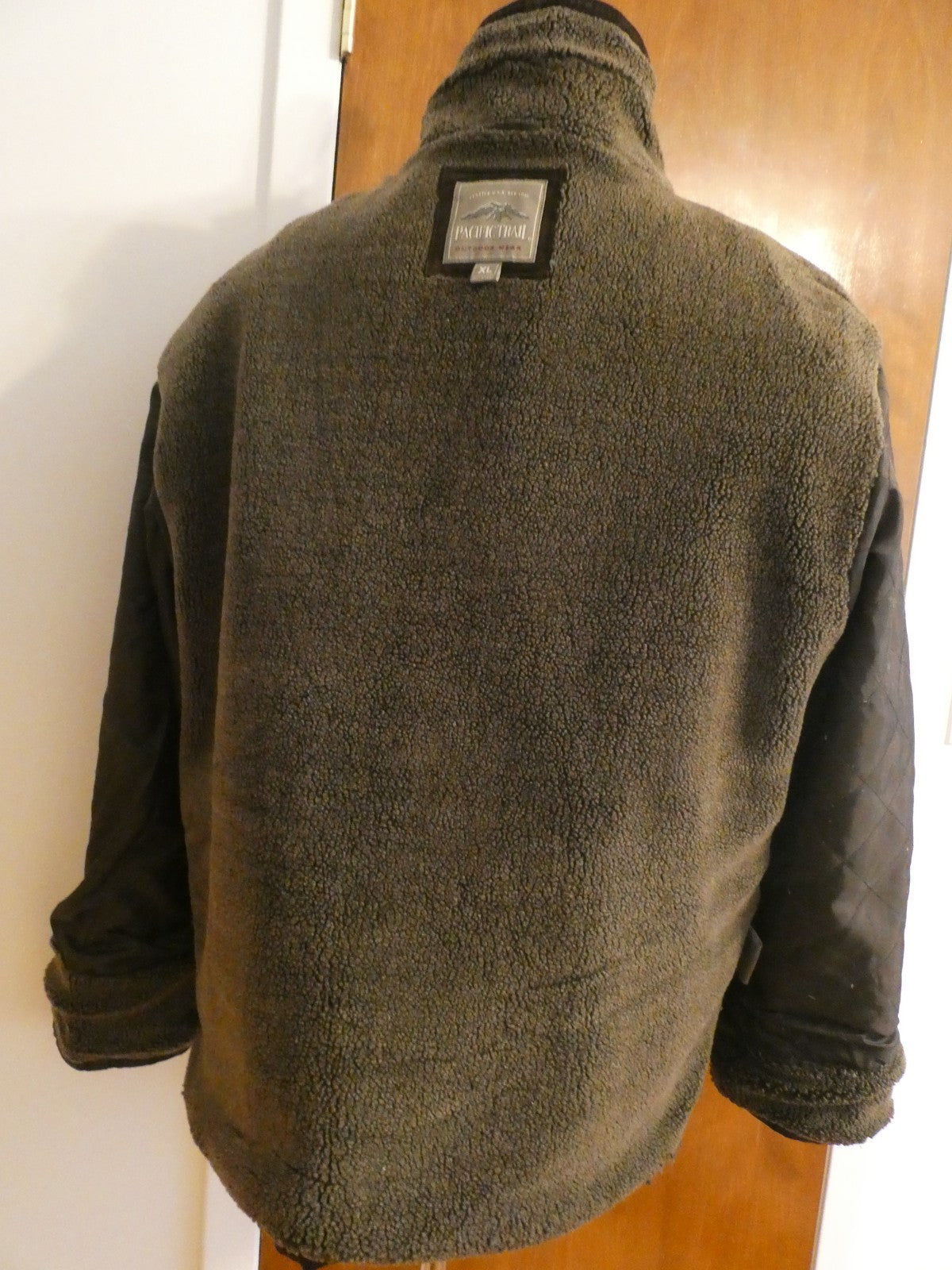 Pacific Trail Men’s Brown Suede Leather Jacket Sherpa Lined Size XL