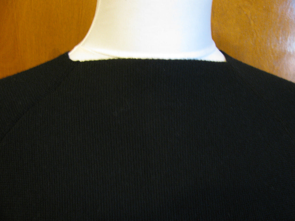 Armani Exchange Women's Black 3/4 Sleeves Merino Wool Dress