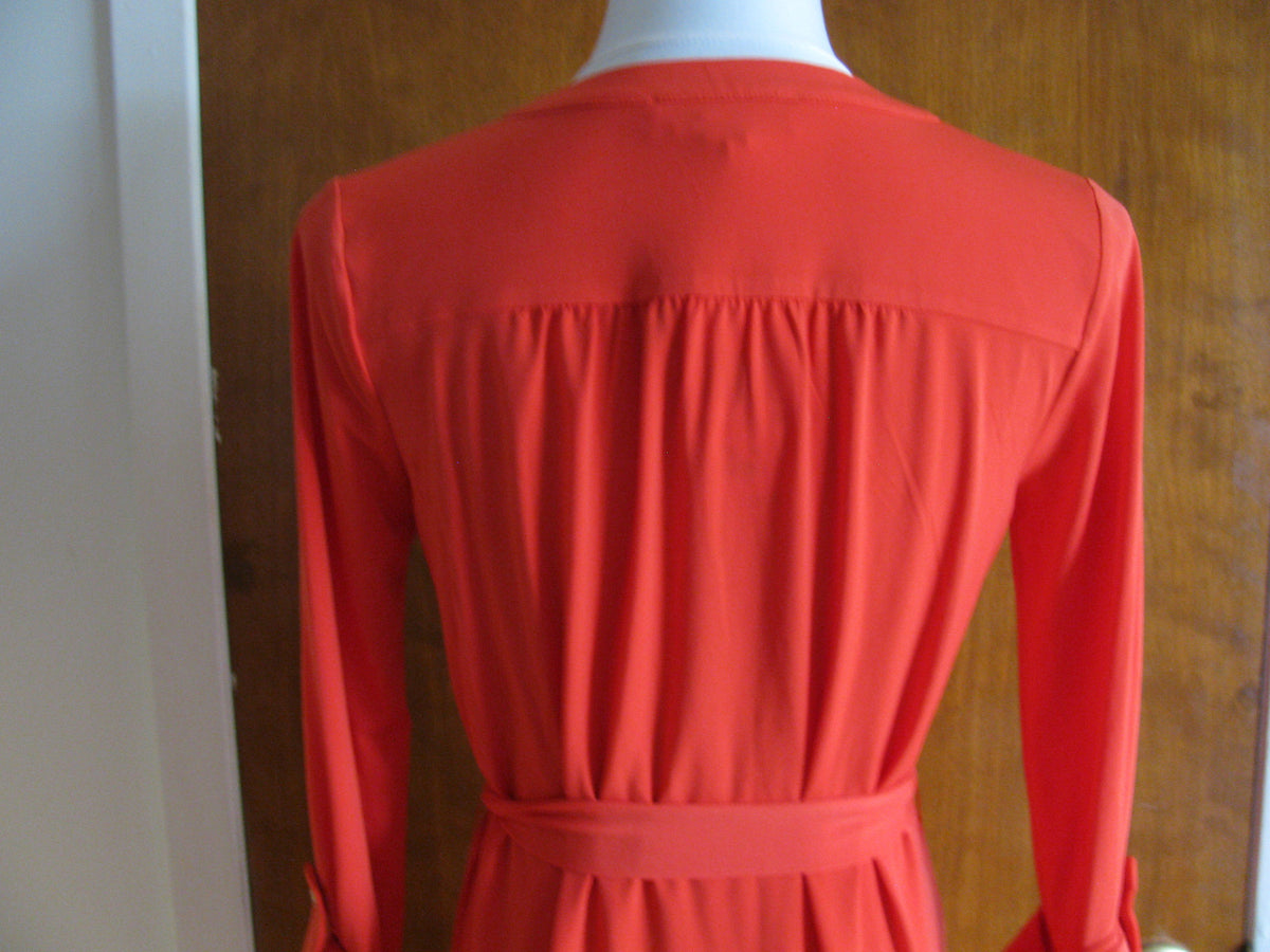 Michael Kors women’s long sleeves red dress