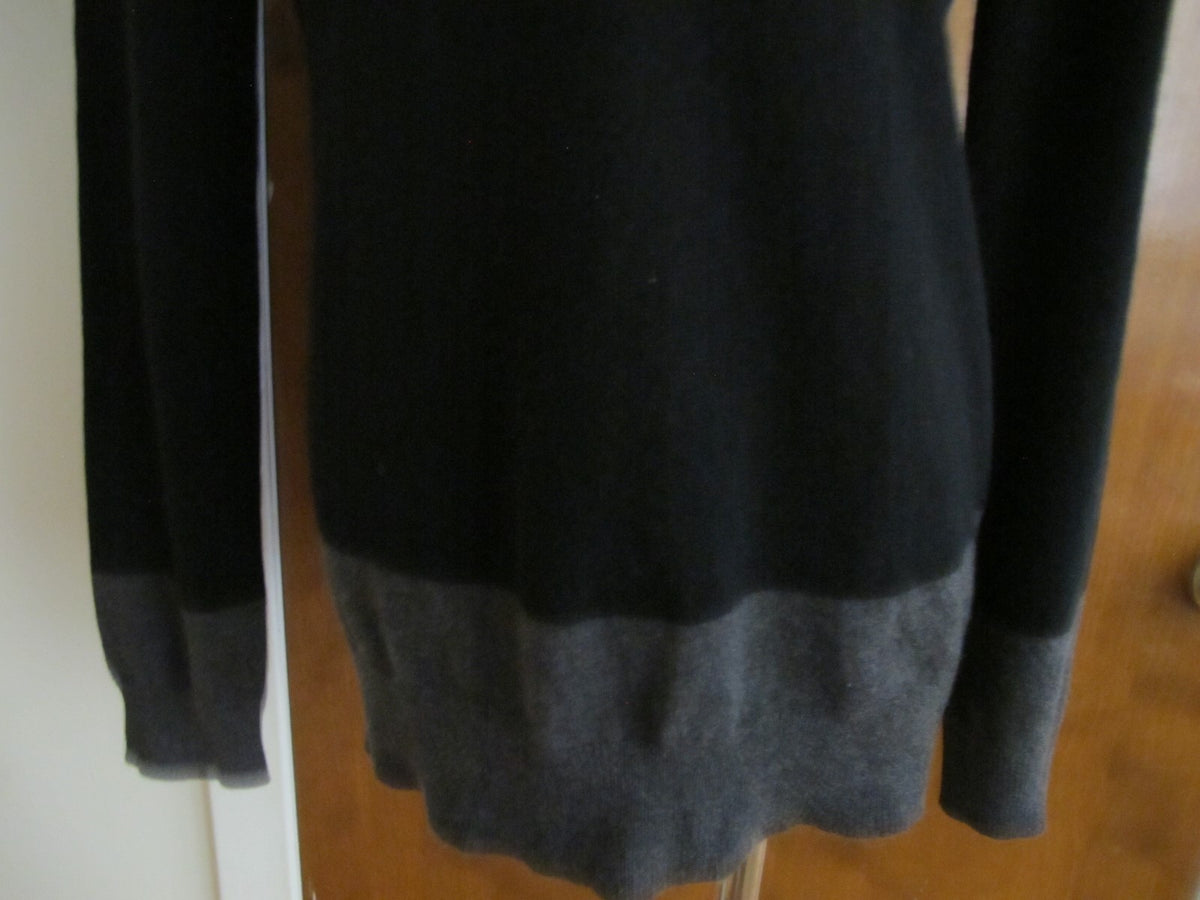 Ralph Lauren women's blue black gray cashmere sweater size Large New