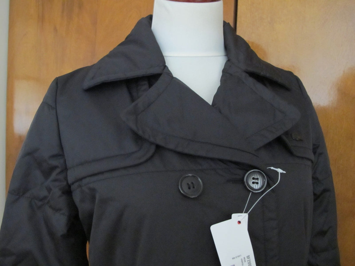 Lacoste Black Water Resistant Breathable Women's Jacket Coat New