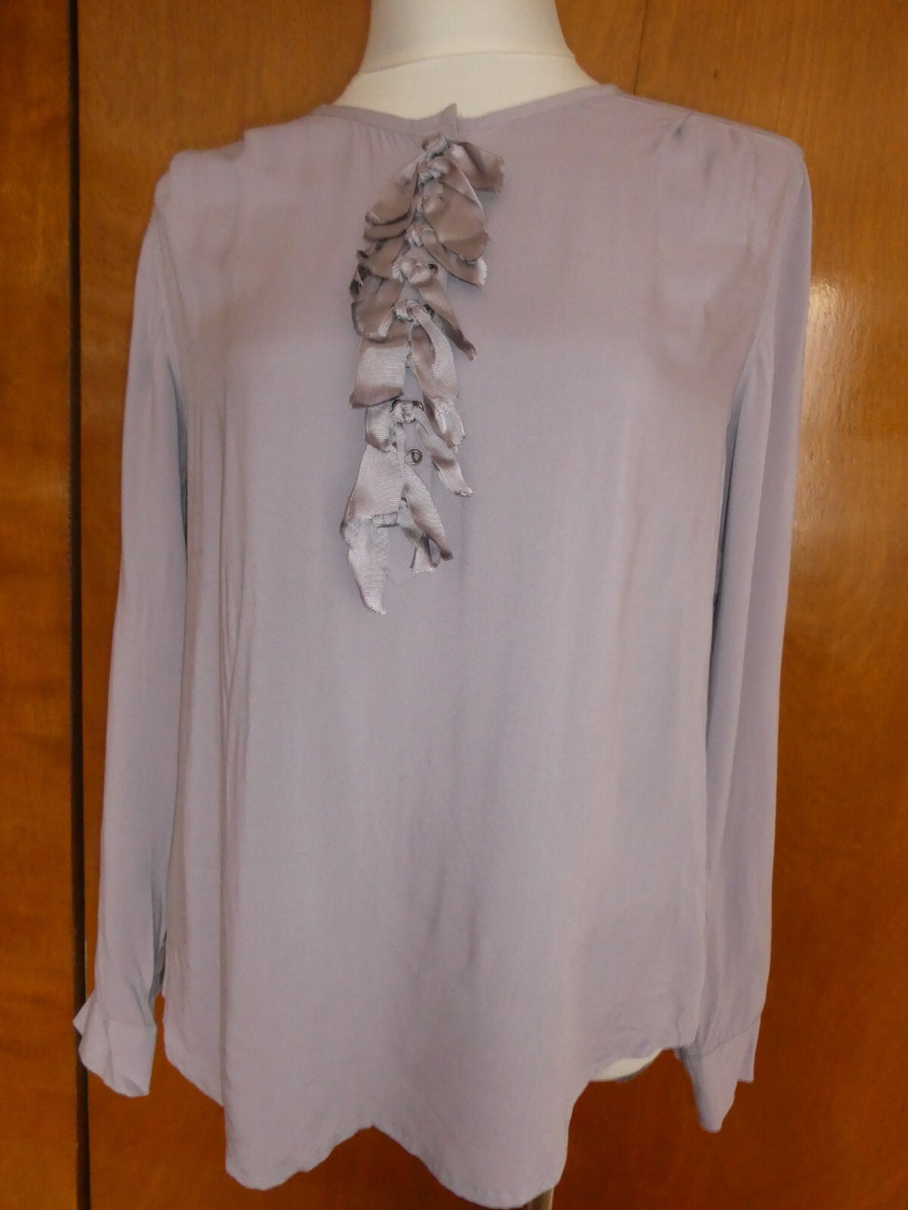Gap women's stylish gray viscose long sleeves tunic top size Large