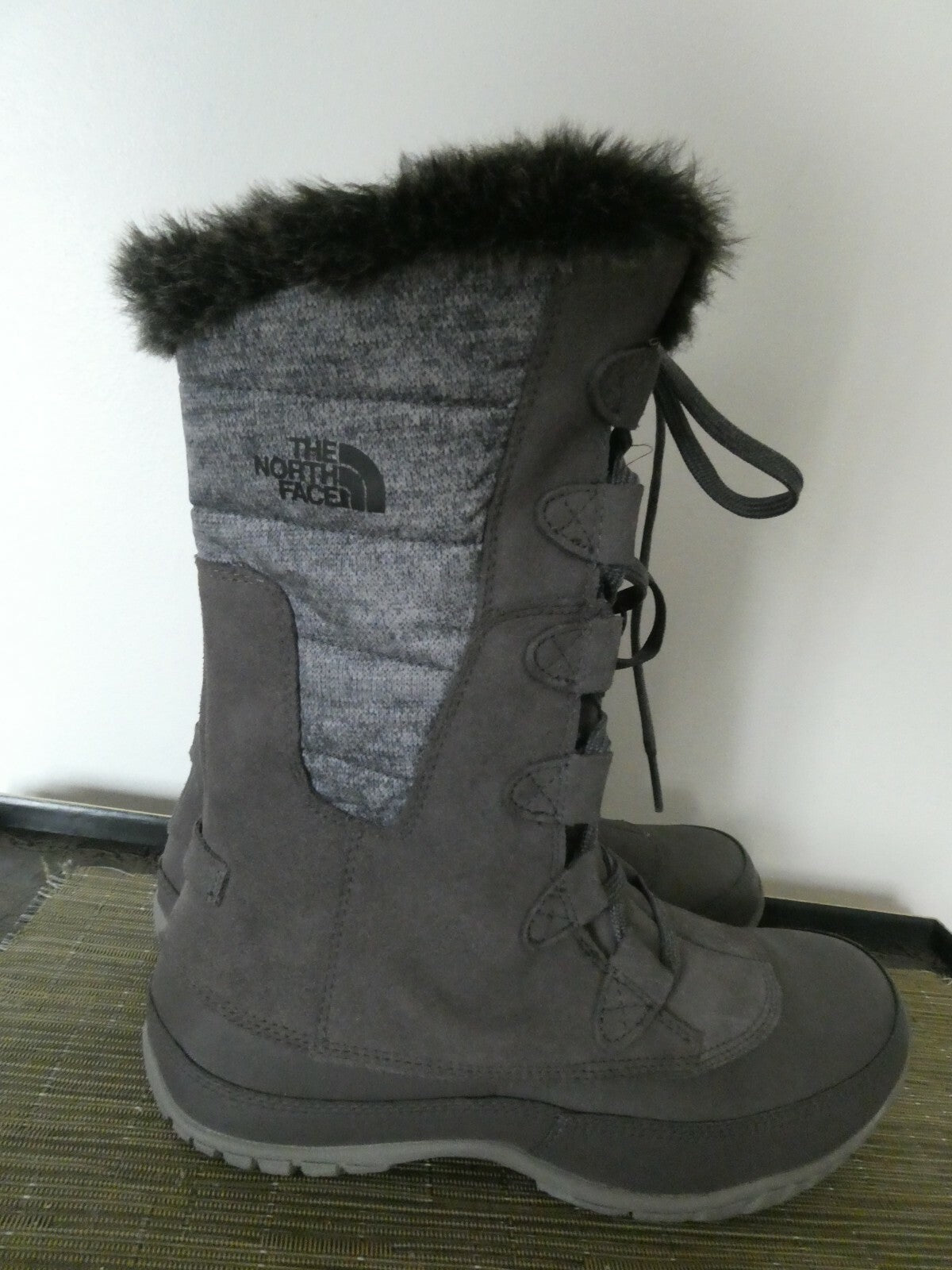 The North Face authentically women's gray waterproof boot  7
