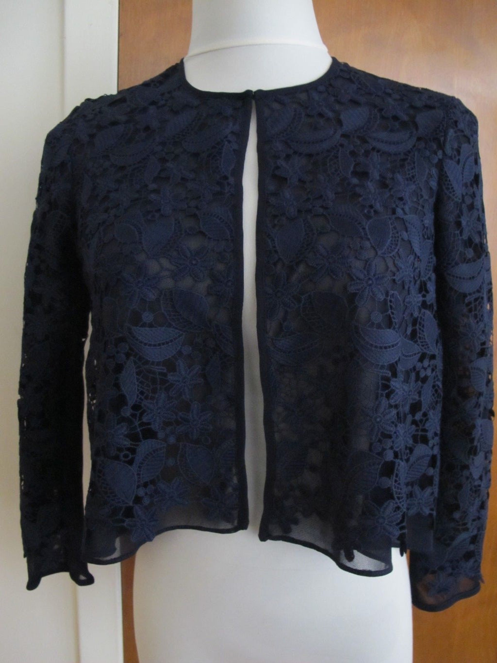 Ralph Lauren women's navy lined evening cardigan size 4new with tag