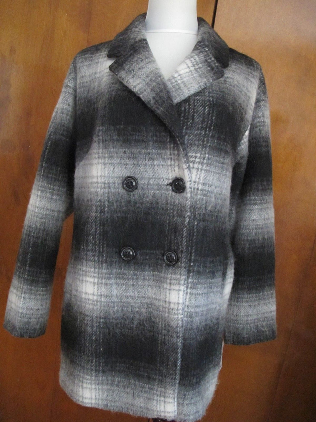 Wildflower Women’s black white Basic Jacket Coat Size Medium NWT fits Large