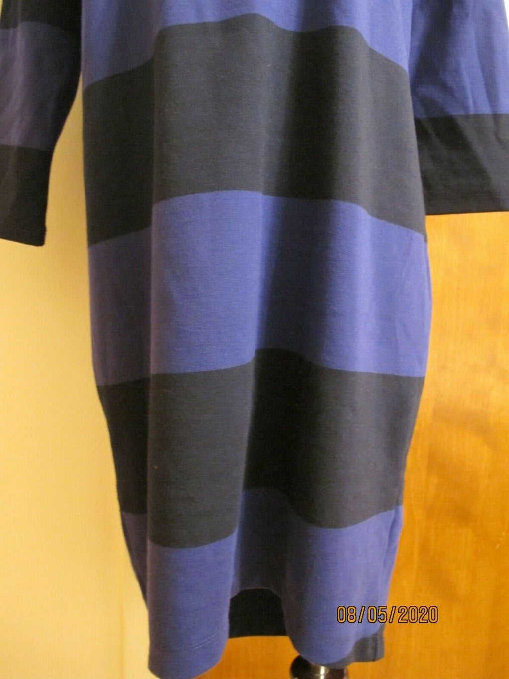 Gap Women's Striped Black Purple Sweater Dress Small 
