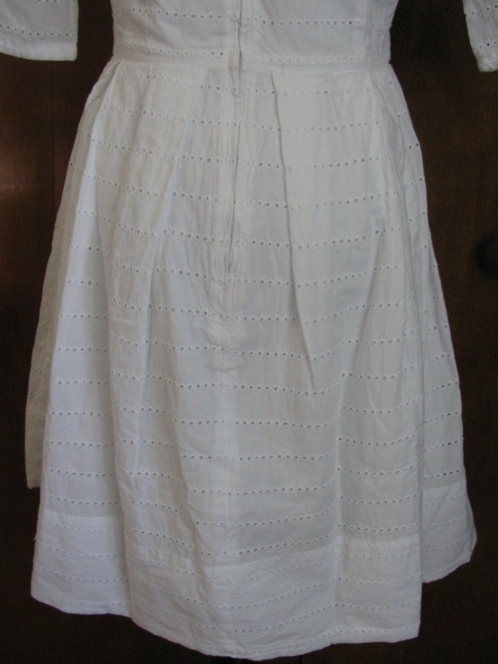 Gap women's white pleated cotton summer dress New
