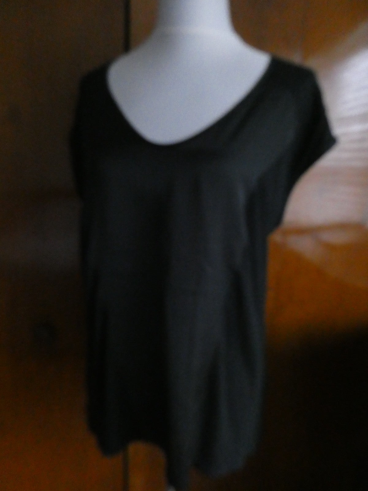 Gap women's gorgeous black detailed rayon top size Large