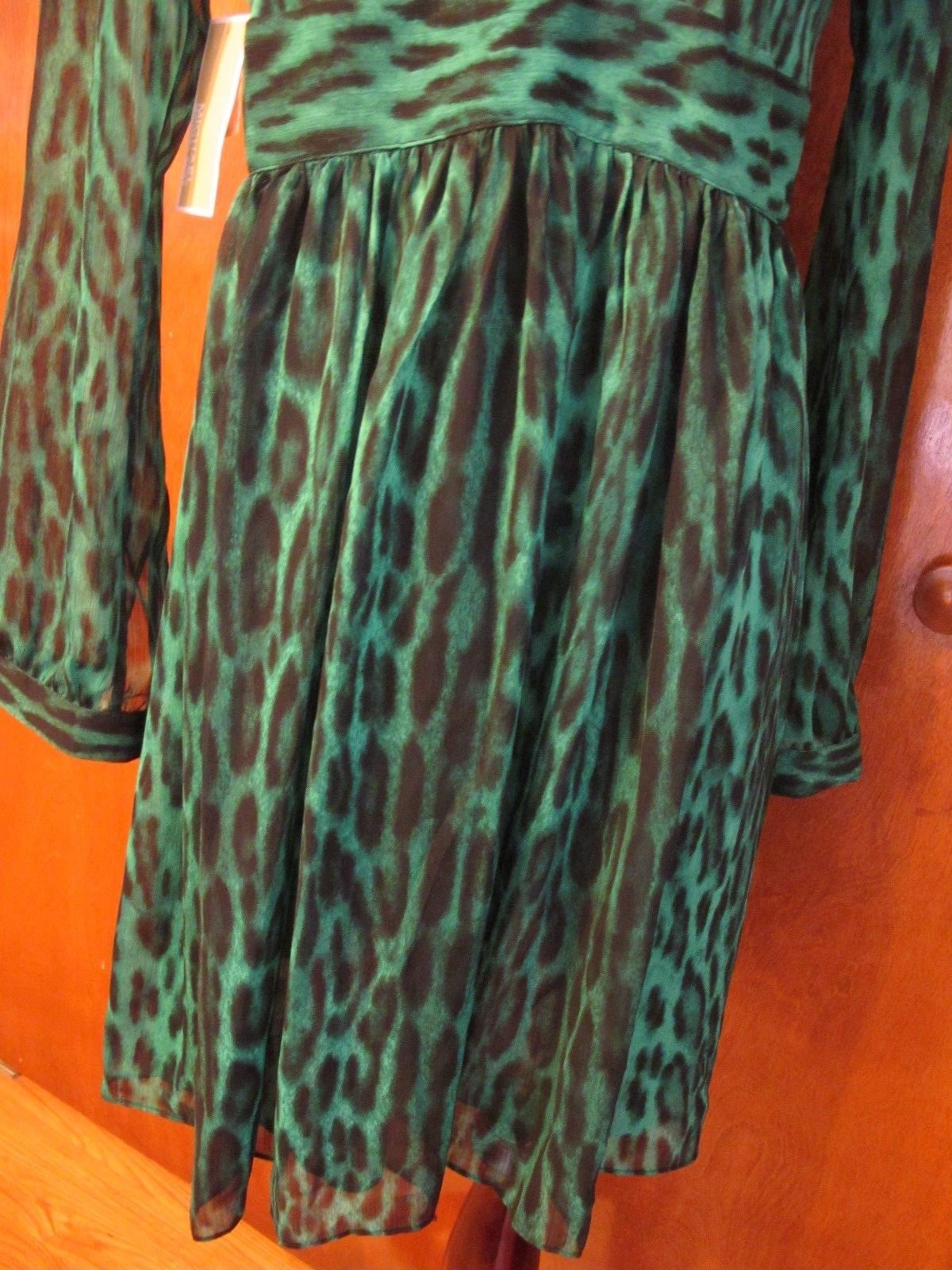 Michael Kors women’s palmetto green evening detailed lined dress 6 