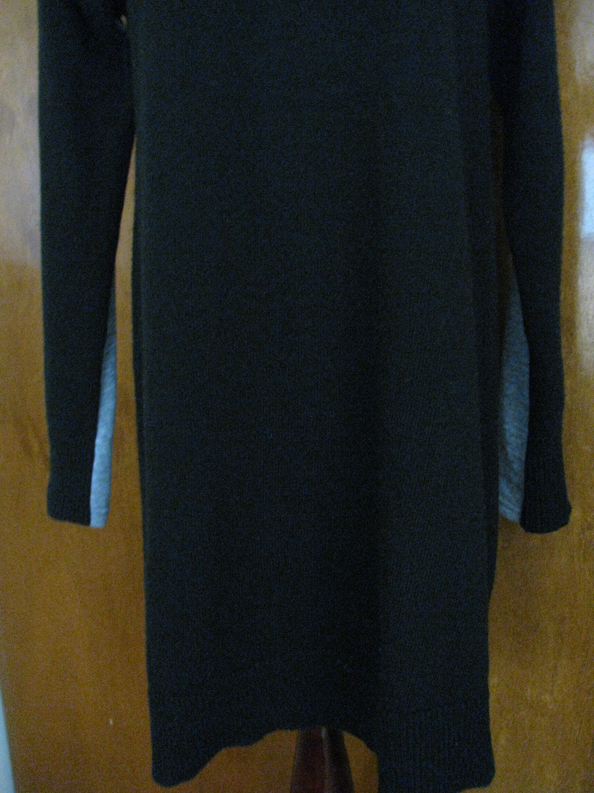 Rachel Roy women’s black gray detailed sweater dress XLarge 