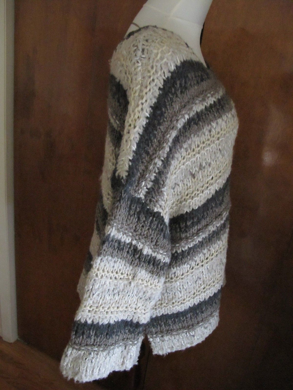 Free People women's gray brown soft sweater size small NWT