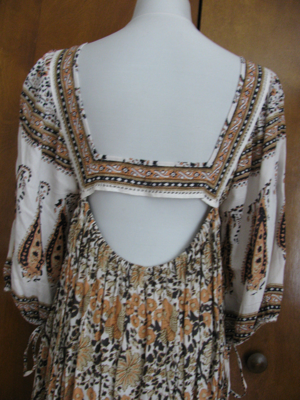 Free People women’s soft rayon ivory combo mini New dress 
