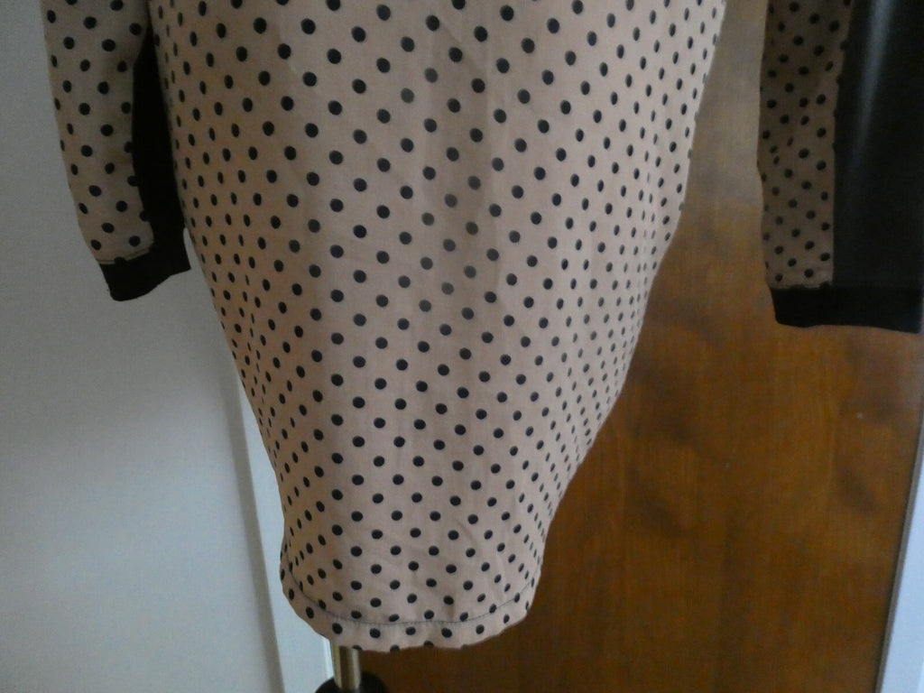 Tulipian women's black multi color long sleeves top size large