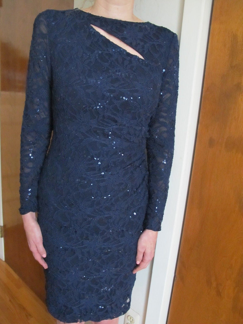 Ralph Lauren women's dark blue evening dress 