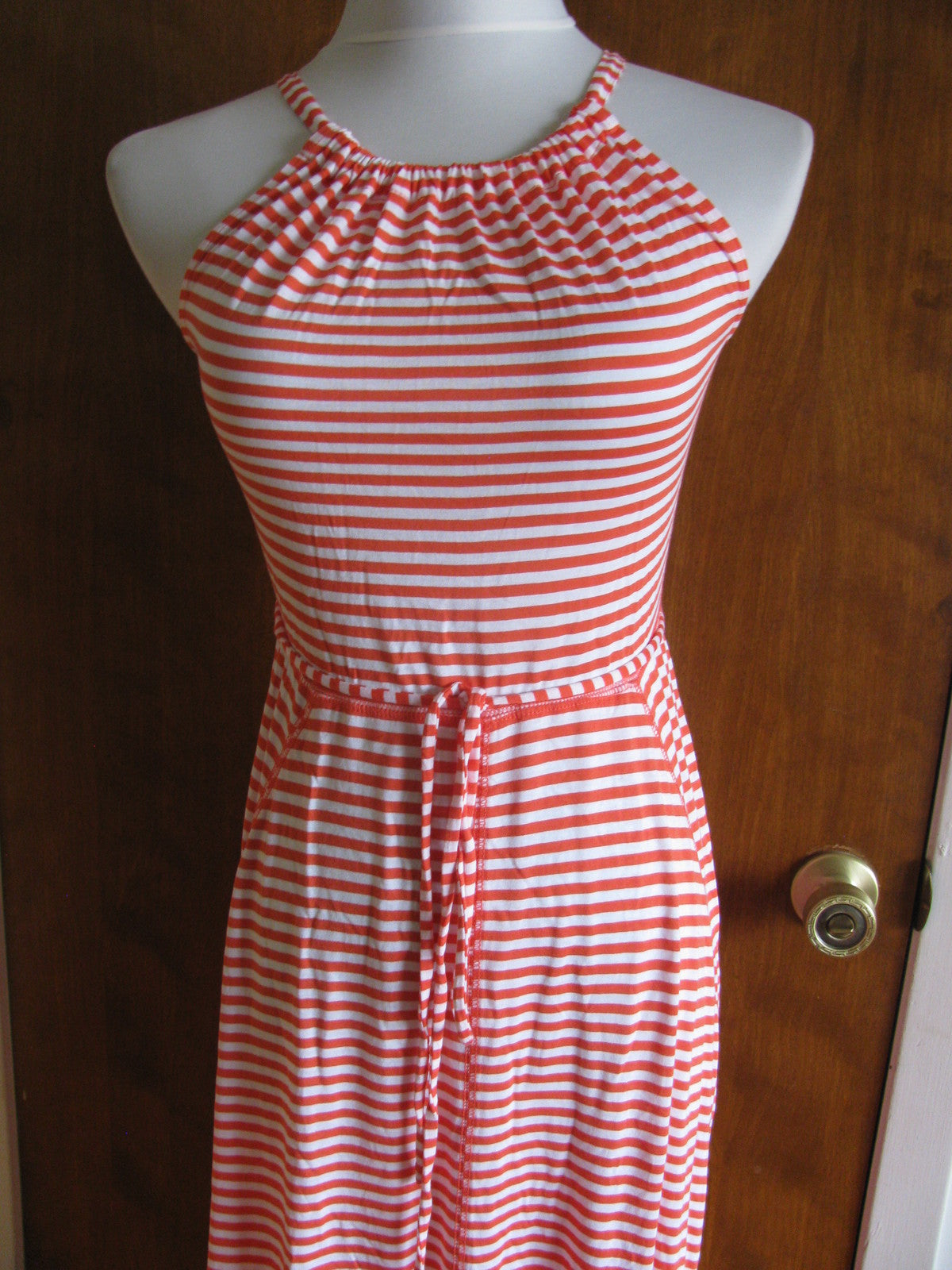 Gap Women's Red White Striped Summer Maxi Dress Size XSmall New