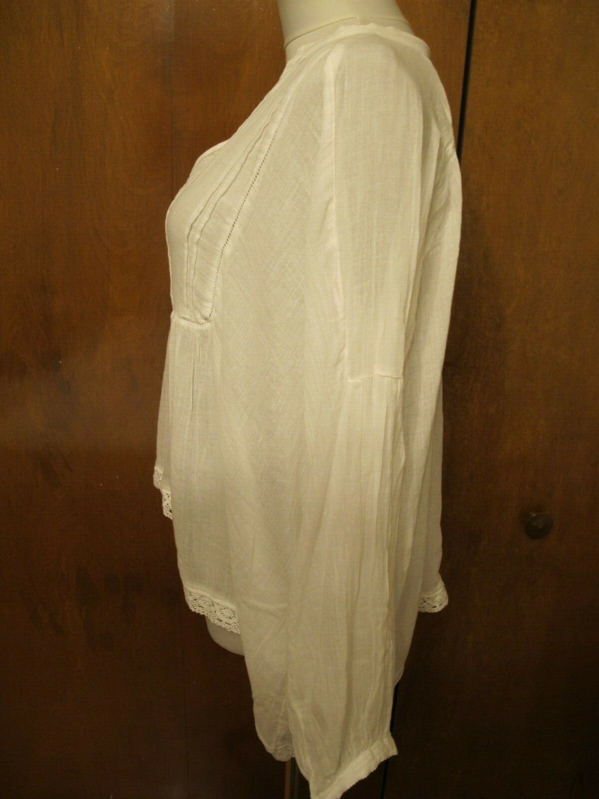 Denim & Supply women's off white long sleeves soft cotton top M, L, XL