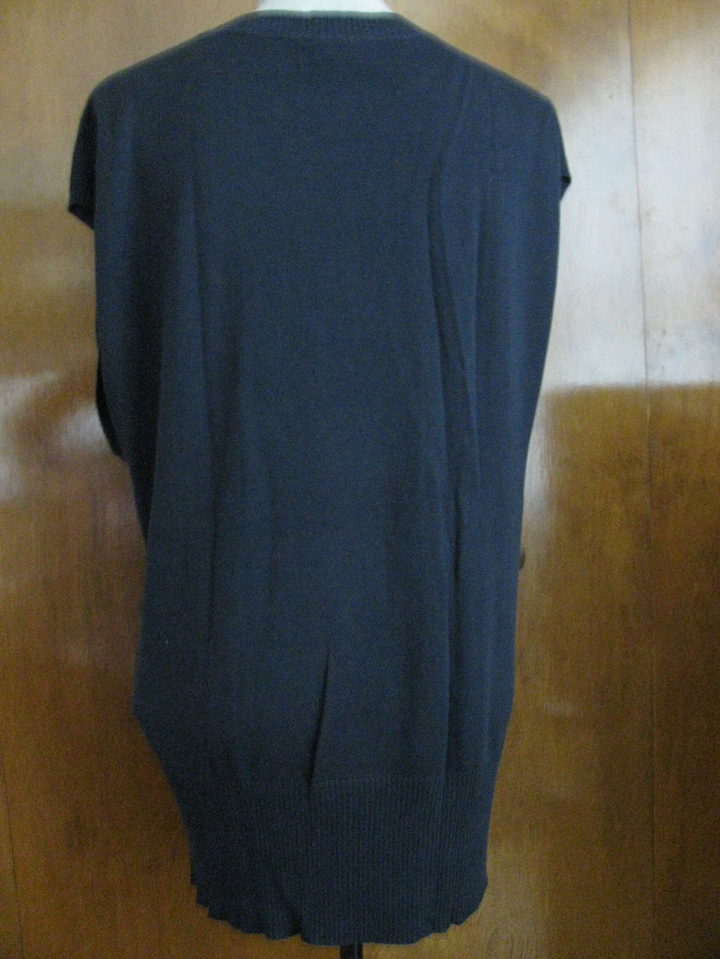 New Nine West Women's Dark Blue Sleeveless Tunic Top Medium