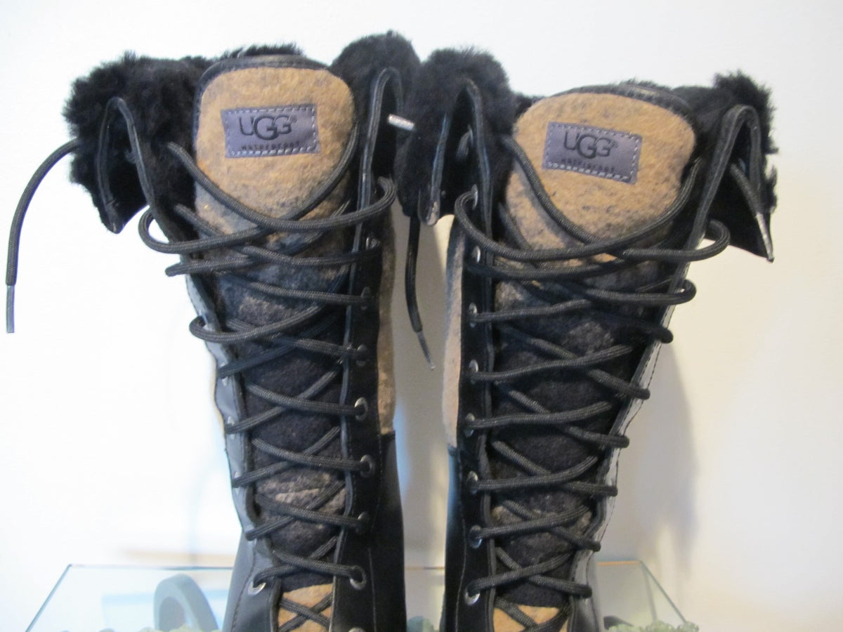 UGG Australia women’s brown black waterproof New boots 