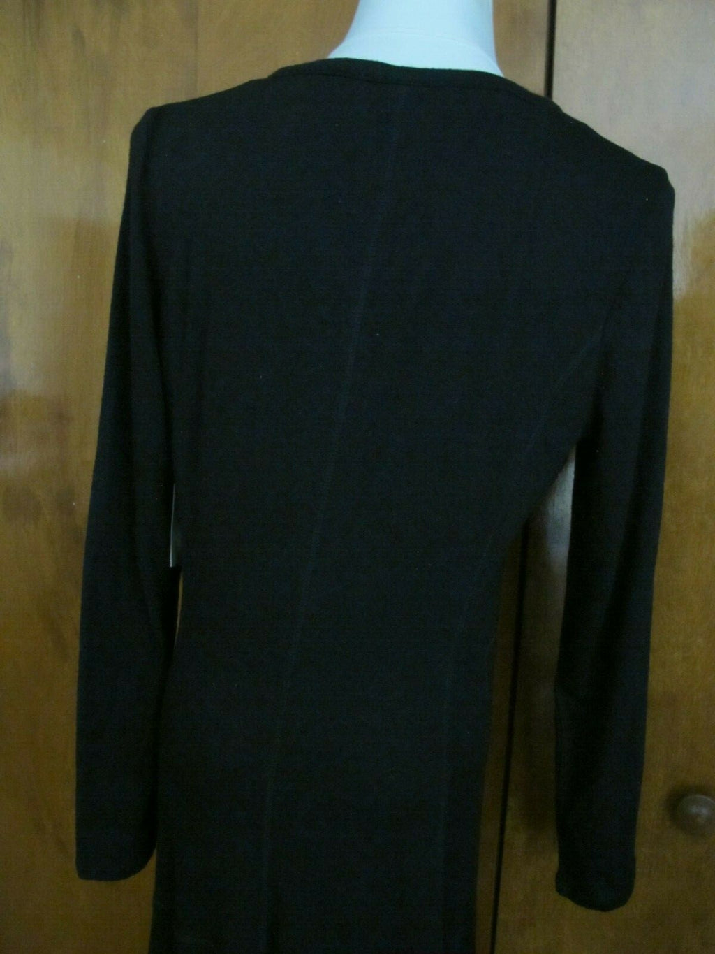 G.H. Bass & Co Women's Viscose Black Long Sleeves Maxi Dress 