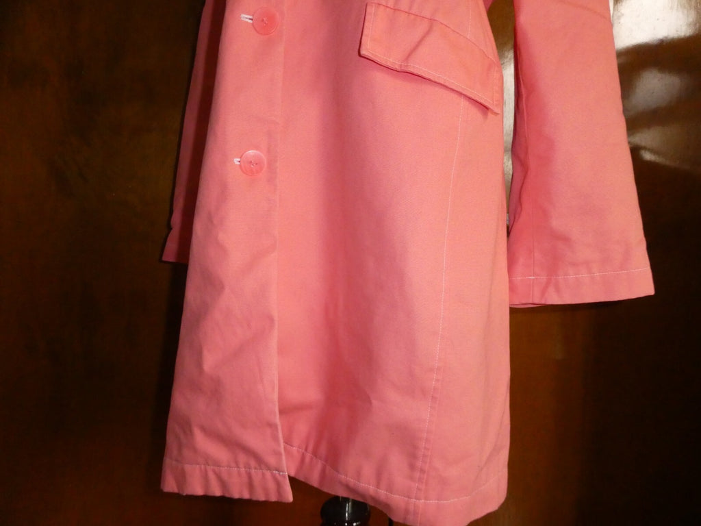 JH Women's Orange Long Sleeve Trench Coat Size 14 (can fit size 12)