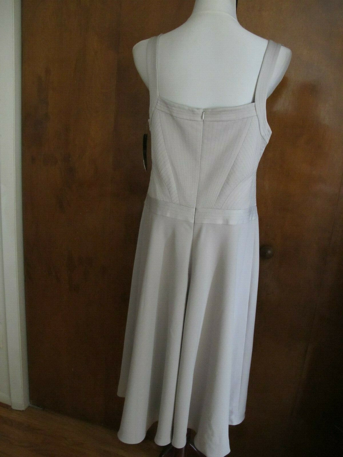 Ralph Lauren women’s  A-Line gray fog lined dress size 14 NEW