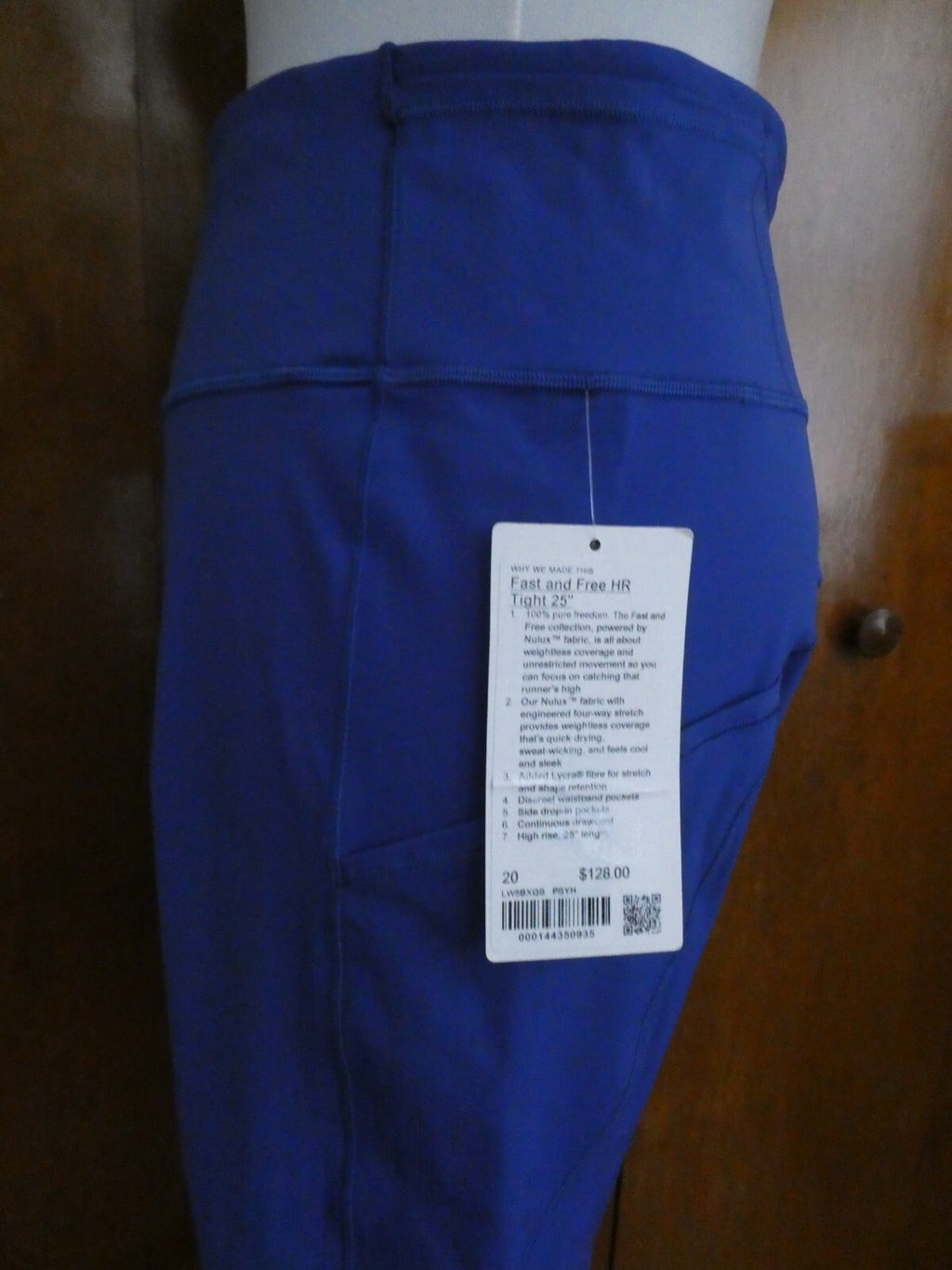 Lululemon Women’s Fast Free HR Tight Legging 25” Blue PSYH Size 20