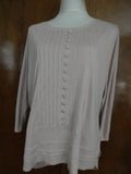Gap women's light pink 100% rayon detailed top size Large 