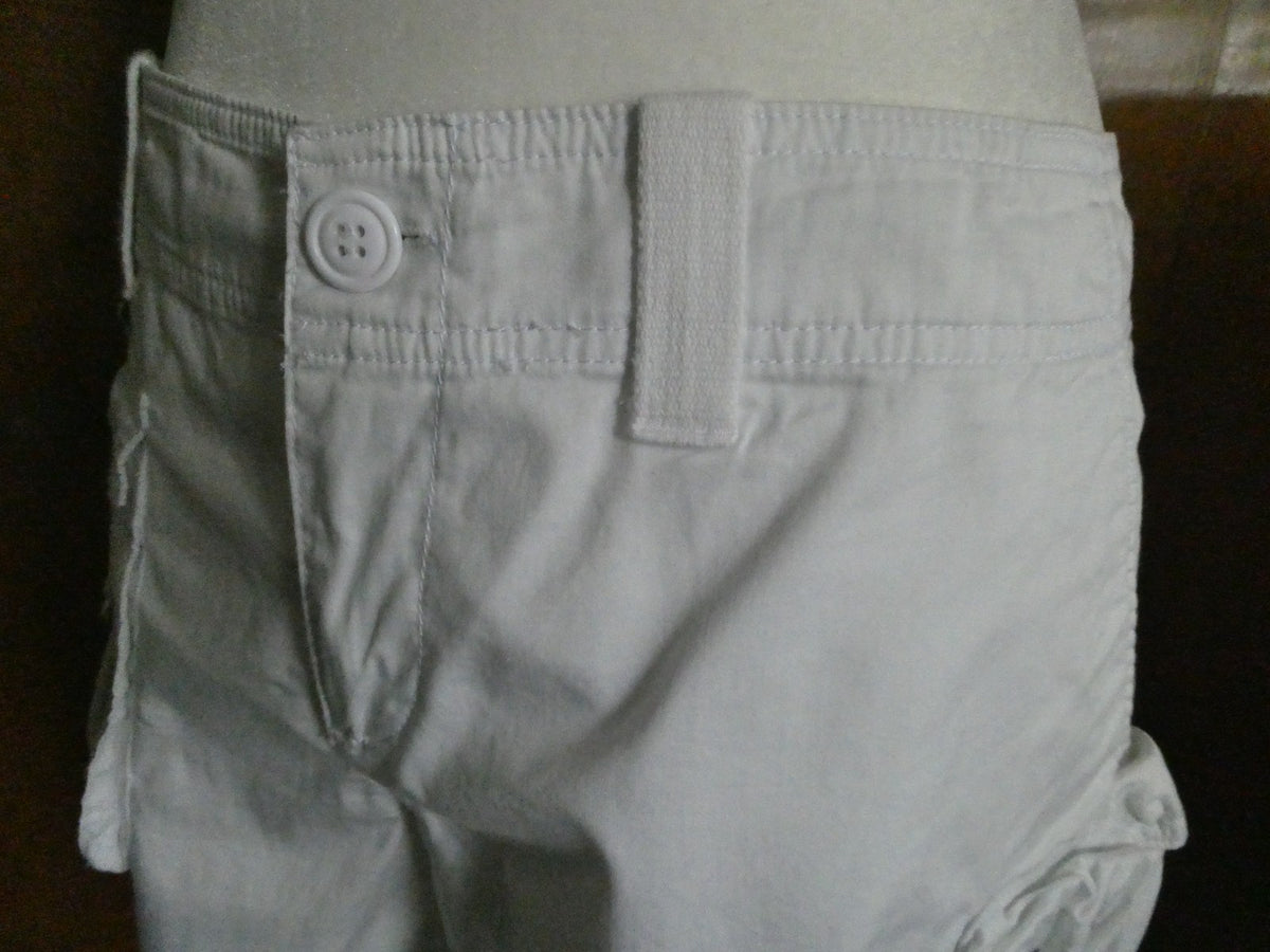 United Colors of Benetton Women White Cargo Shorts EU 46 Cotton Stretch US 10/12
