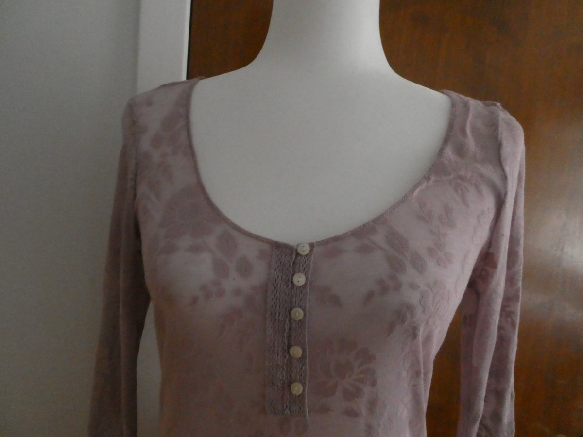 Denim & Supply Ralph Lauren Women Top Light Purples Long Sleeves Medium