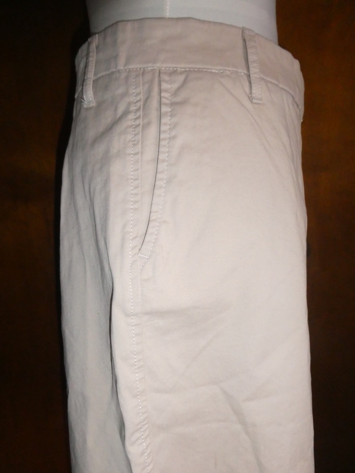 U.S. POLO ASSN. Women Beige Khaki Chino Bermuda Shorts Size 16 (Fits Like 14)