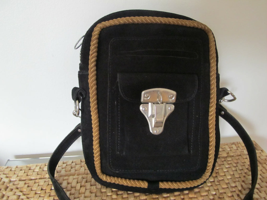 Vintage Women’s Leather Suede Shoulder Bag Bought In Italy
