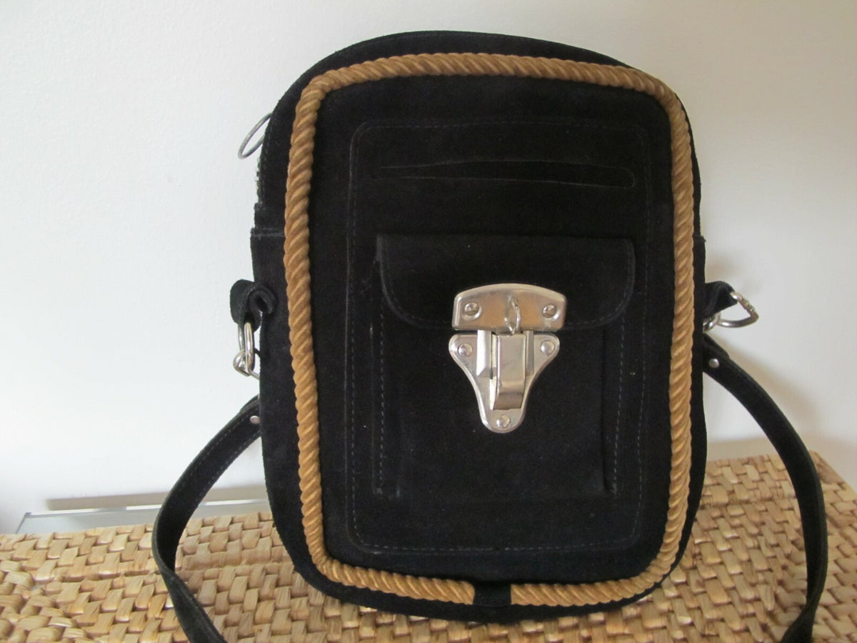 Vintage Women’s Leather Suede Shoulder Bag Bought In Italy