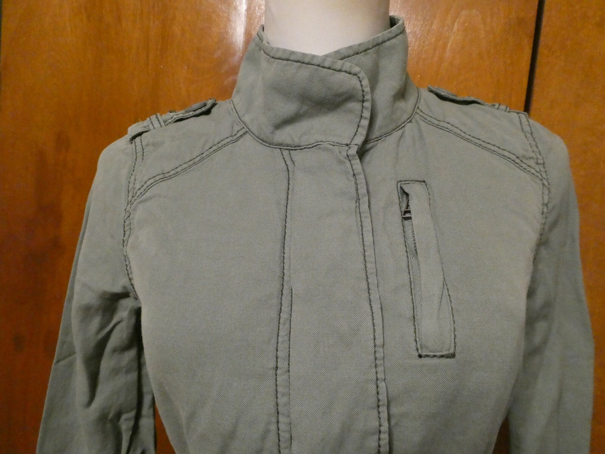 Daughters of the Liberation Anthropologie Women’s Khaki Coat Jacket Small
