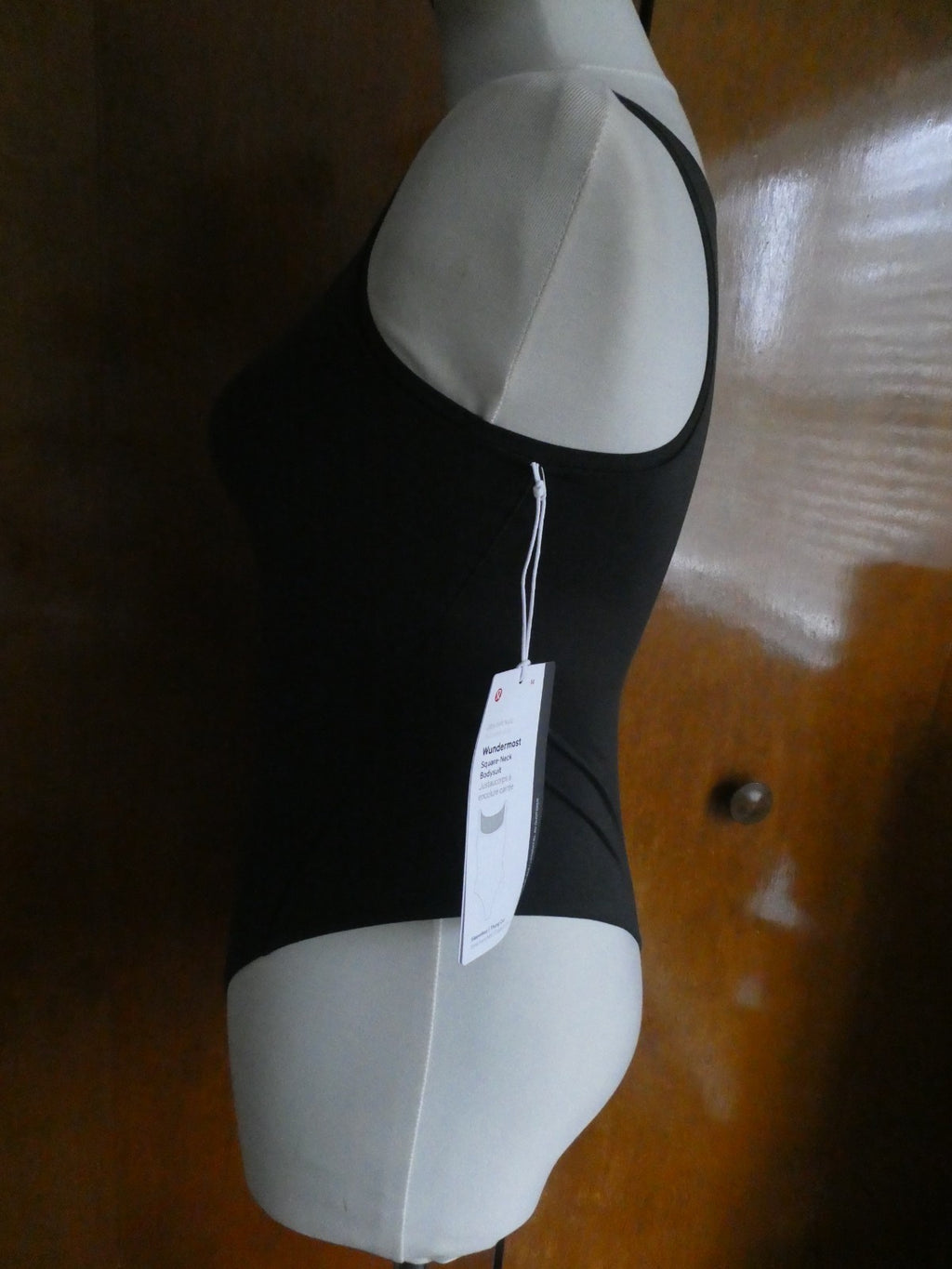 Lululemon Bodysuit Wundermost Nulu Soft Sleeveless Black Size Small, Medium