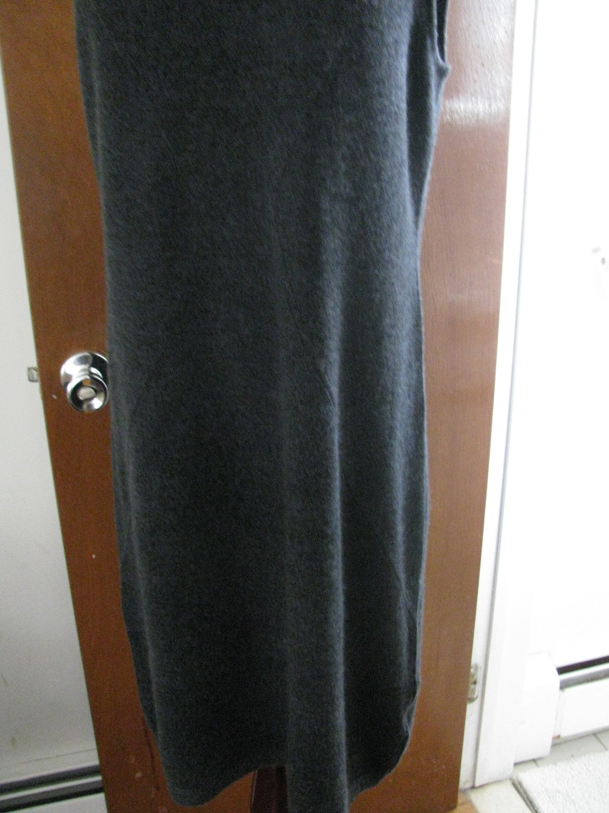 Sutton Studio women's gray cashmere detailed sleeveless dress XLarge 