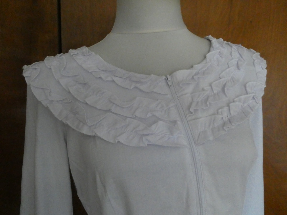 Kenar Women's Cotton Detailed Long Sleeves Tunic Top Blouse Size Large