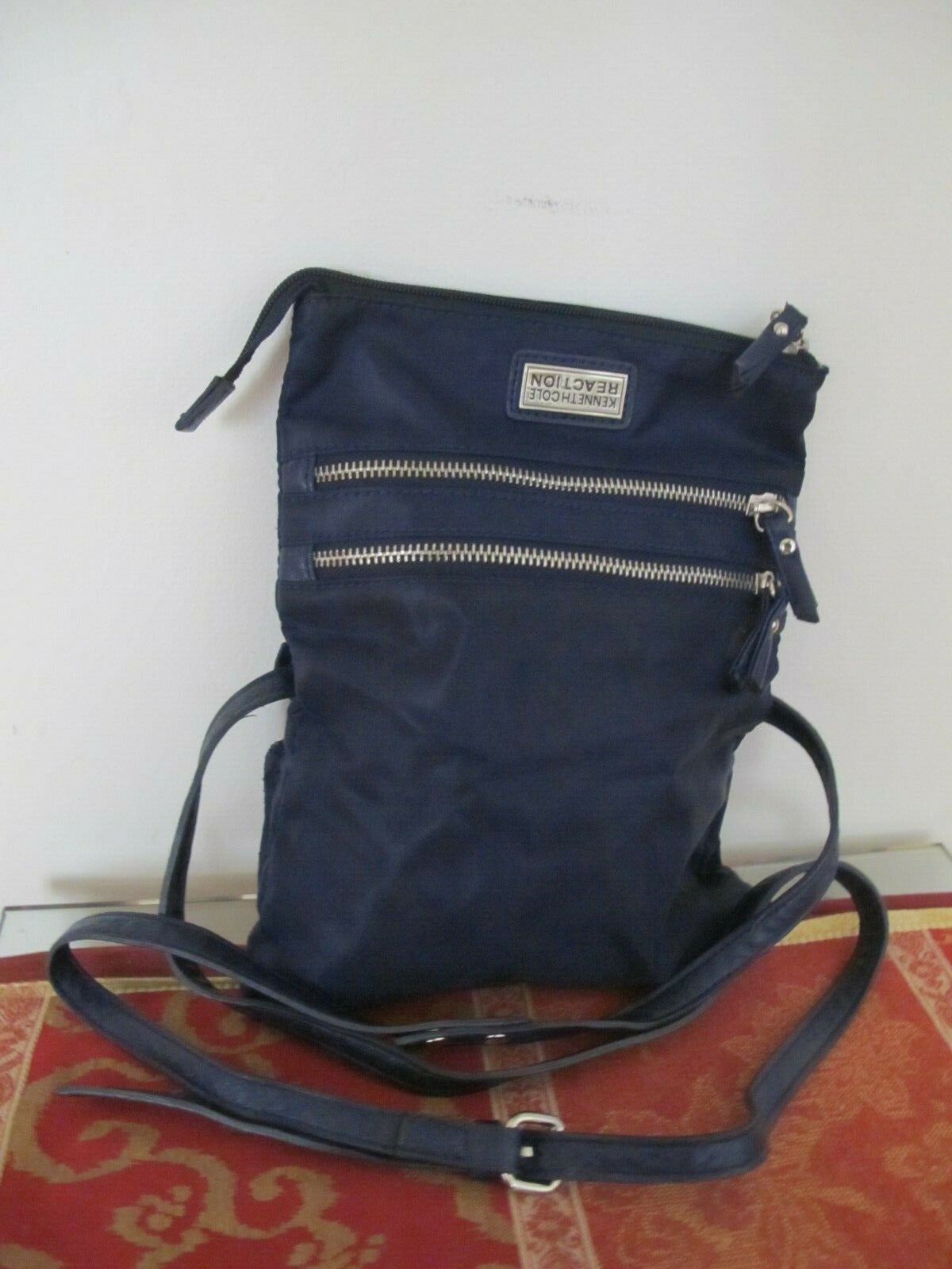 Kenneth Cole Reaction Women’s Navy Nylon Cross-body Small Purse Bag 