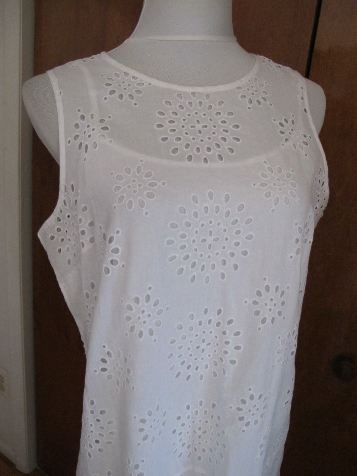 Michael Kors Women's White Lightweight Lined Dress 12 