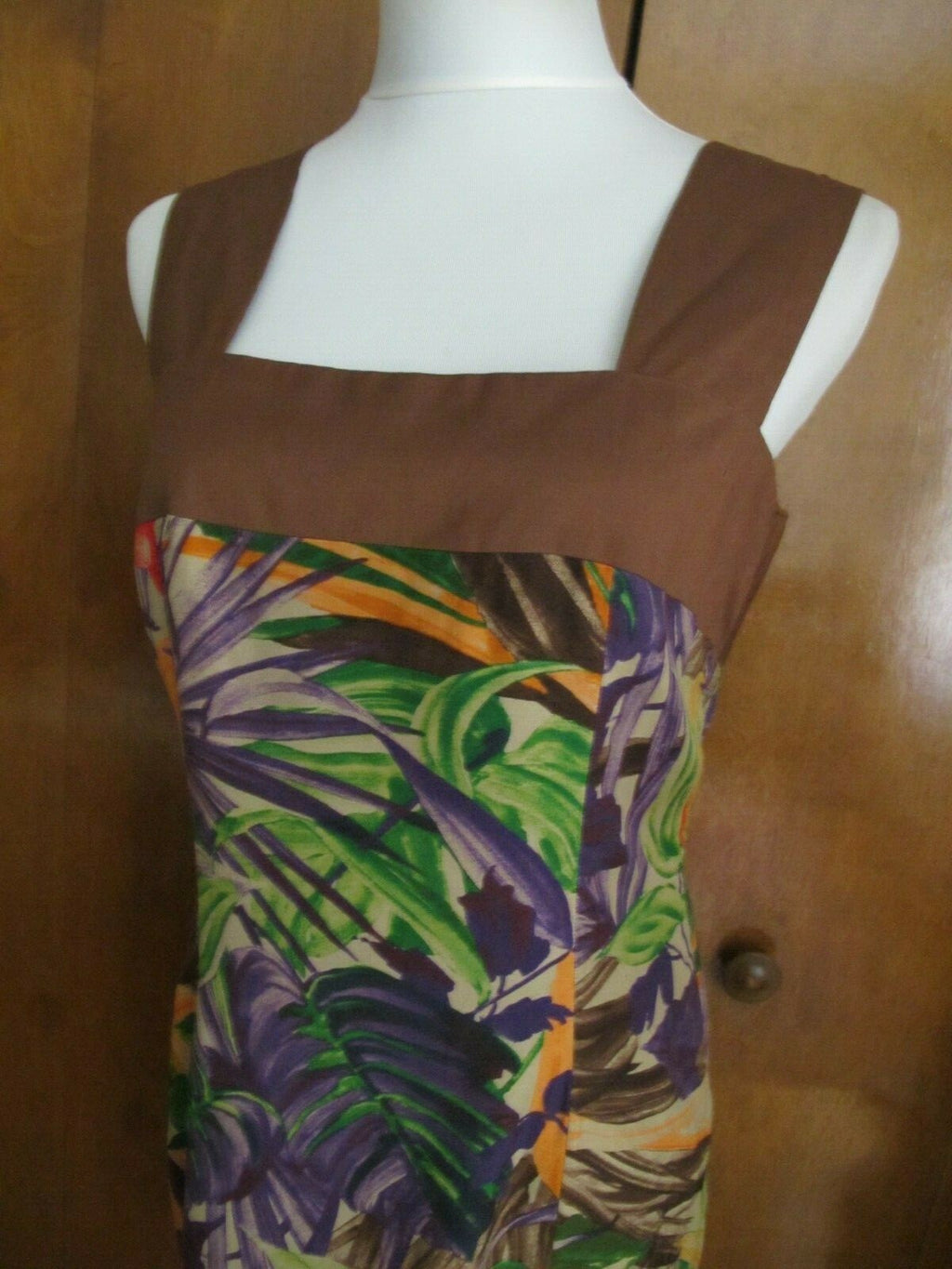 Women's multicolor rayon dress size 10 from Italy