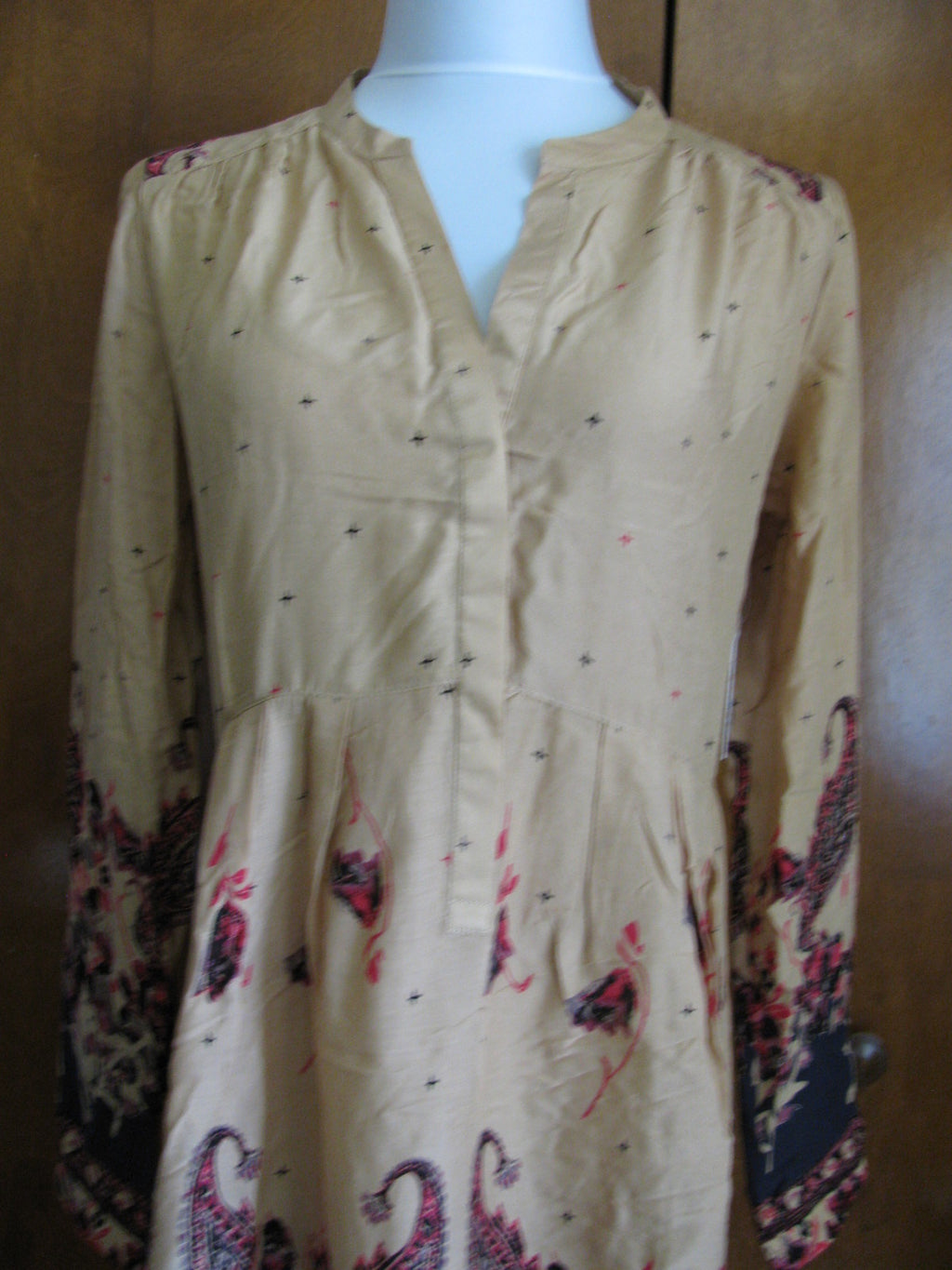 Free People Women's Gold Combo Dress Xsmall