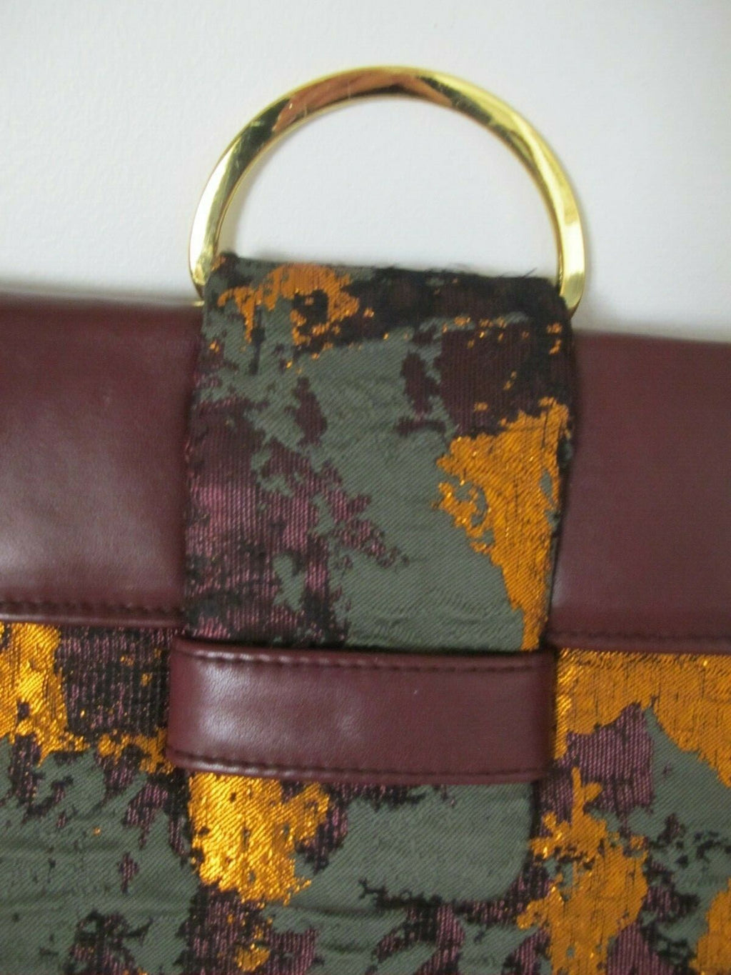  Anthropologie Parme Marin Women's Burgundy Evening Purse Bag Clutch 