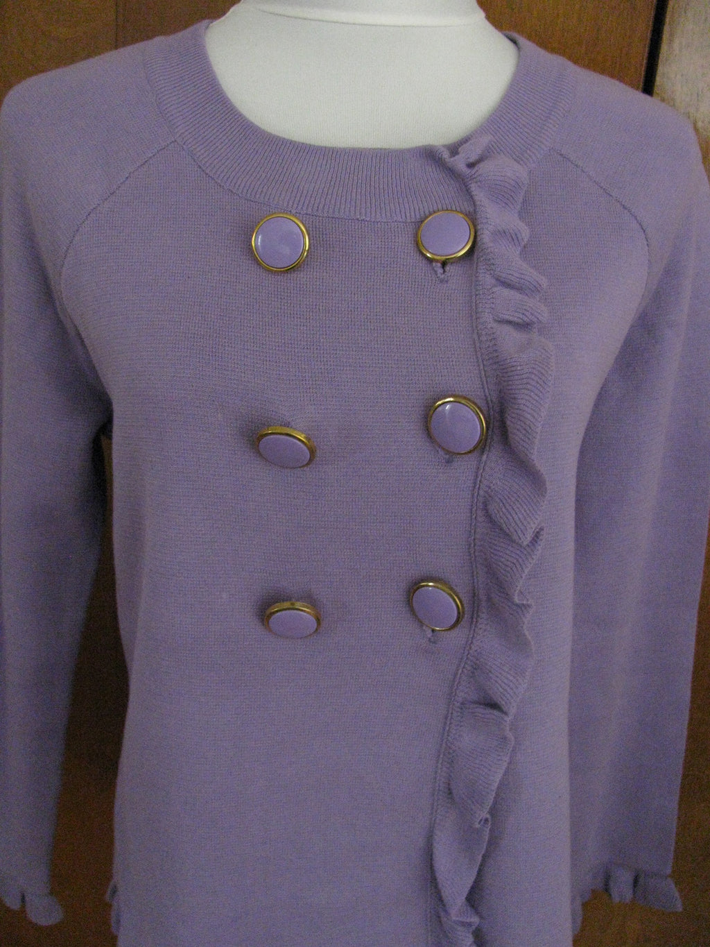 Kenar women's cotton lilac cardigan Large