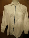 Zara Basic Collection women's white blouse top long sleeves Medium pre owned 