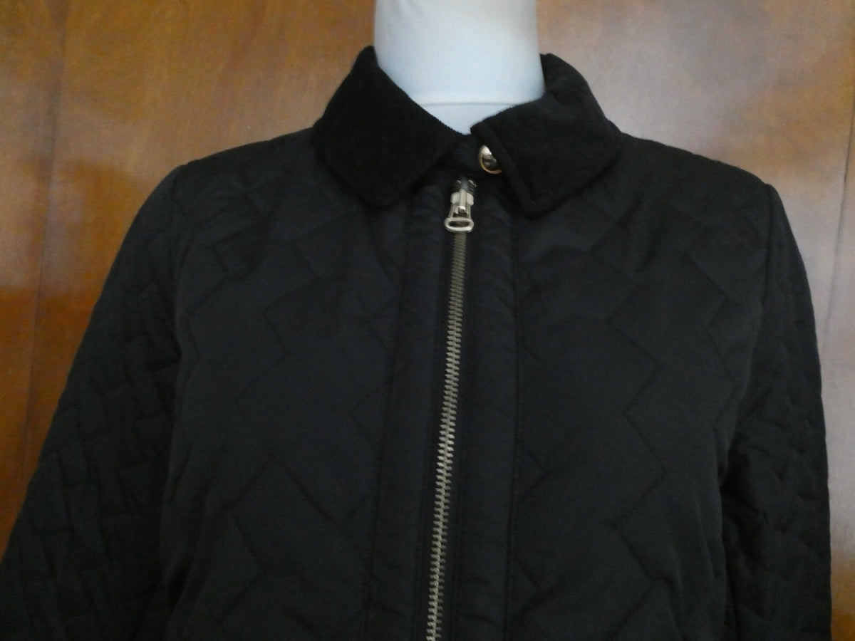 Tommy Hilfiger Quilted Zip-Up Jacket Black Size Large
