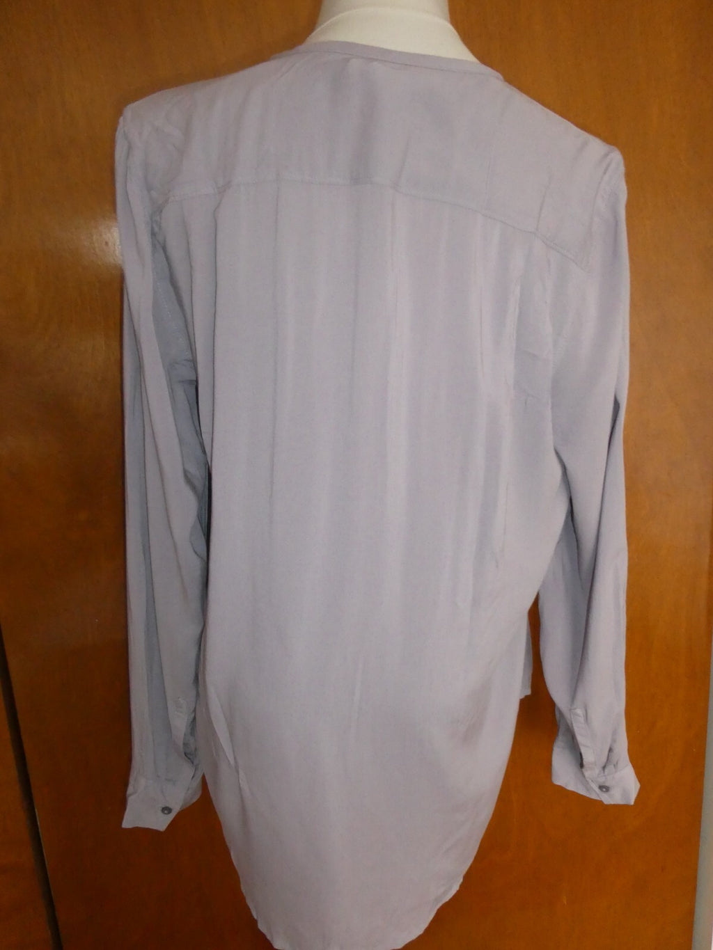 Gap women's stylish gray viscose long sleeves tunic top size Large