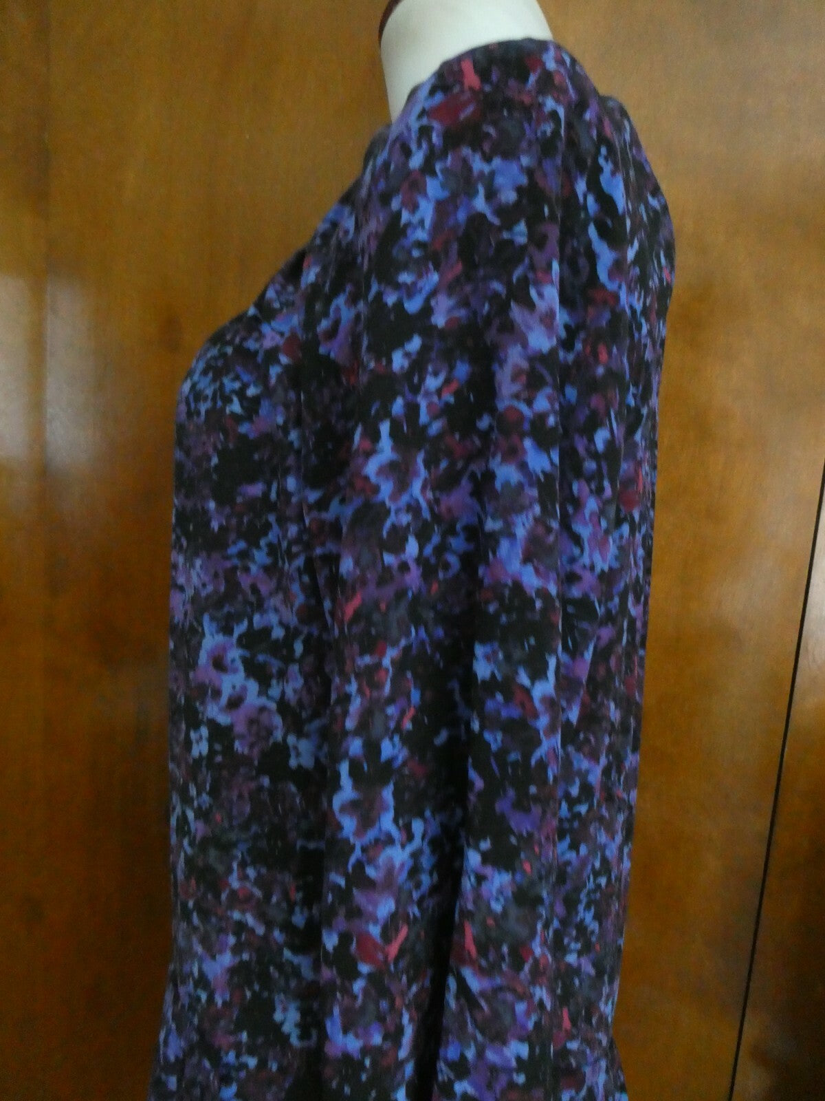 Rebecca Taylor multi-color lined detailed pleated 100% silk dress size 10