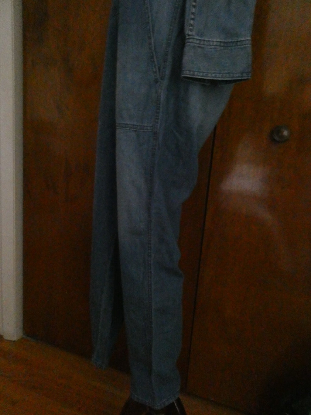 Gap Denim Jeans Blue Cotton Long Sleeves Jumper Jumpsuit Medium